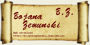 Bojana Zemunski vizit kartica
